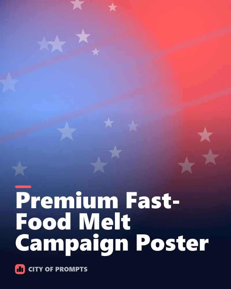 Cover image for Premium Fast-Food Melt Campaign Poster