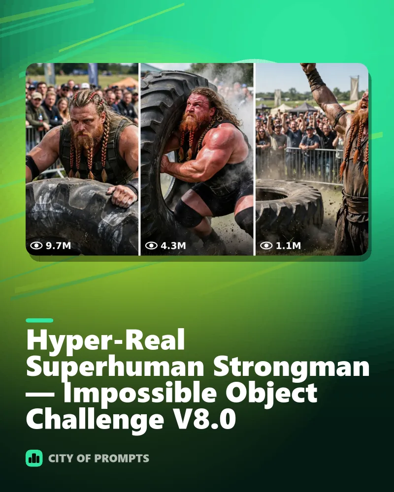 Cover image for Hyper-Real Superhuman Strongman — Impossible Object Challenge V8.0