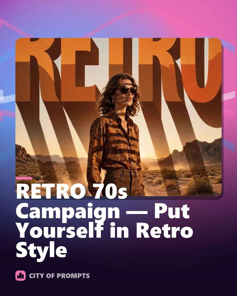 Cover image for RETRO 70s Campaign — Put Yourself in Retro Style