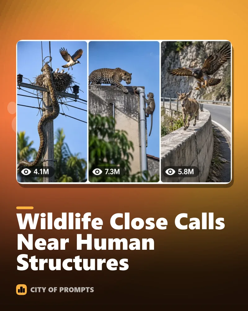 Cover image for Wildlife Close Calls Near Human Structures