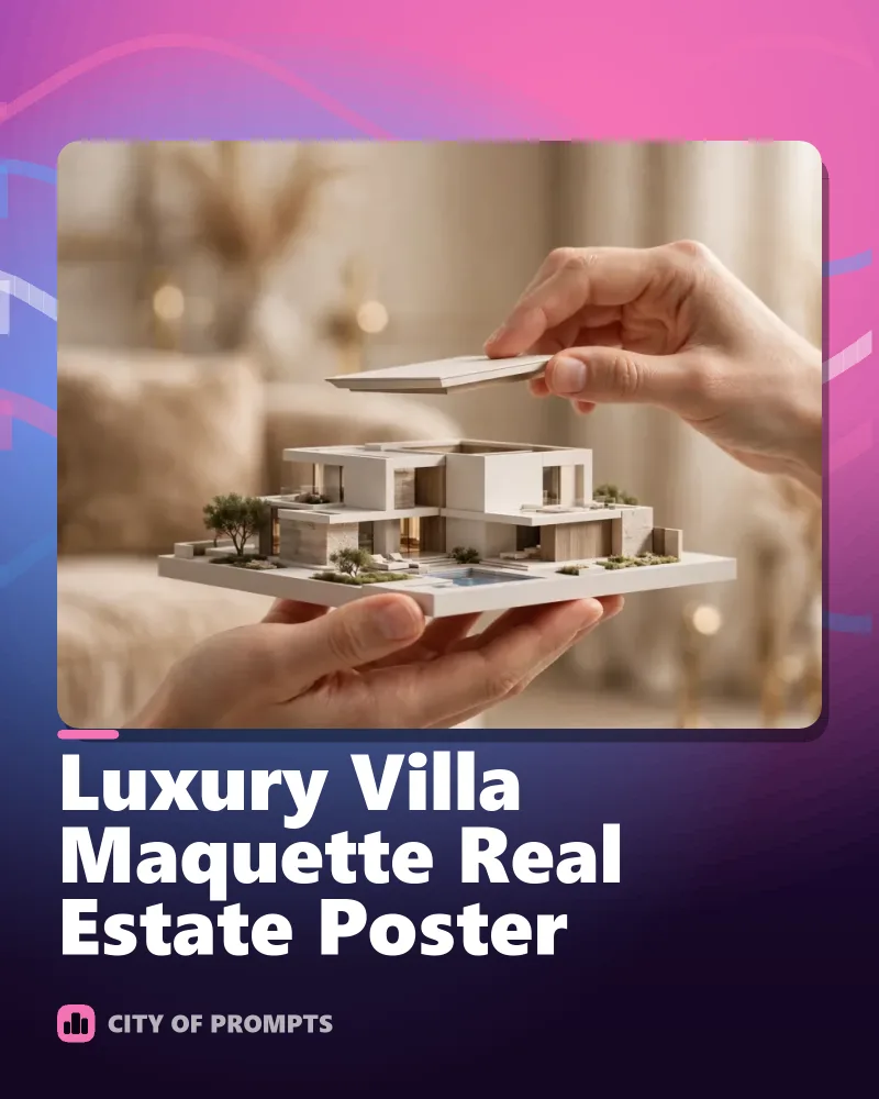 Cover image for Luxury Villa Maquette Real Estate Poster