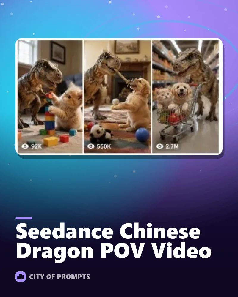 Cover image for Seedance Chinese Dragon POV Video