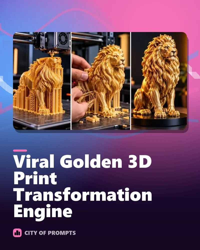 Cover image for Viral Golden 3D Print Transformation Engine