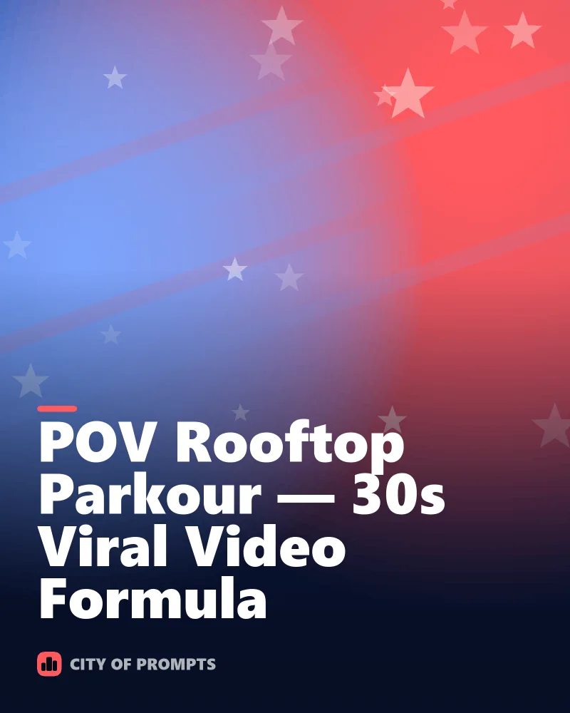 Cover image for POV Rooftop Parkour — 30s Viral Video Formula