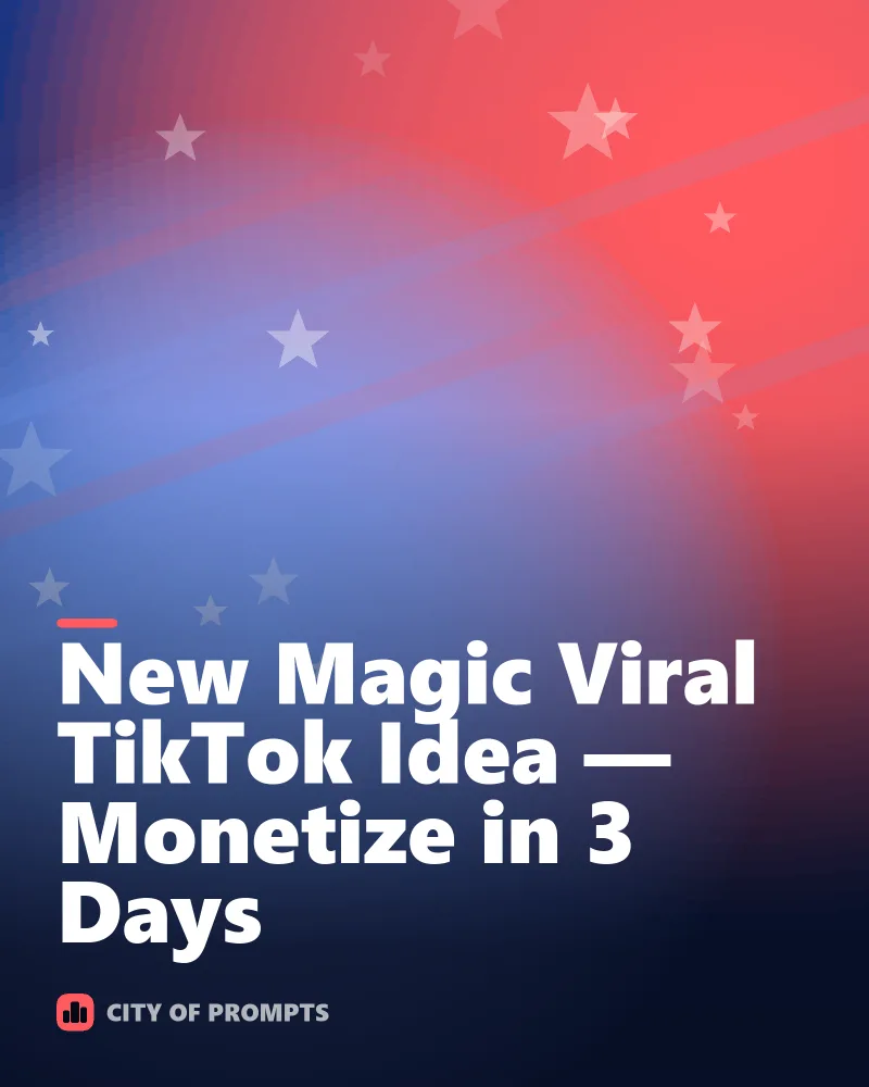 Cover image for New Magic Viral TikTok Idea — Monetize in 3 Days