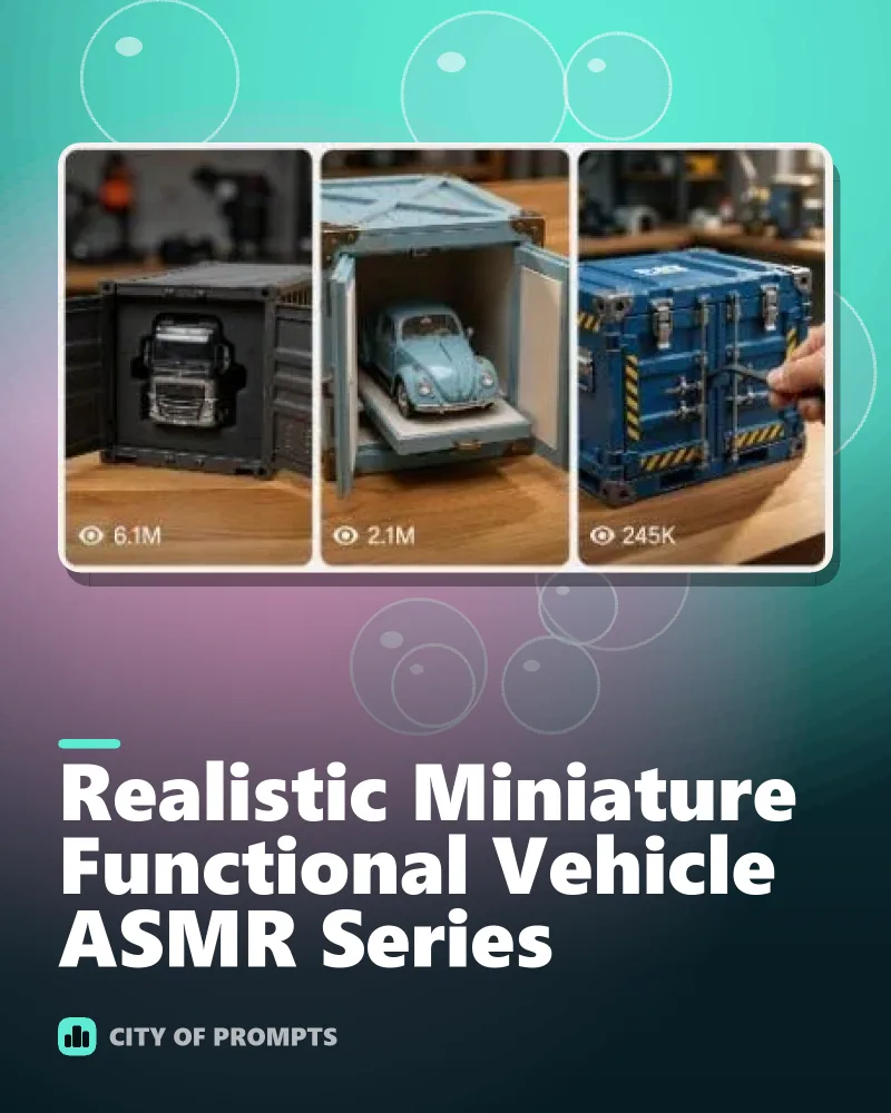 Cover image for Realistic Miniature Functional Vehicle ASMR Series