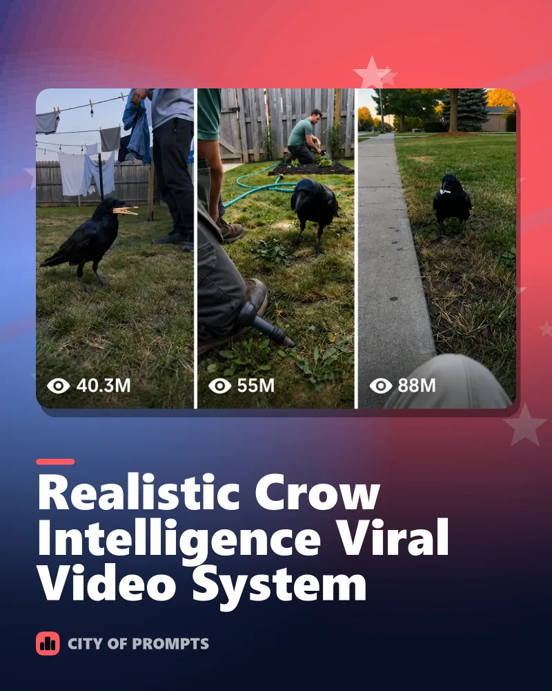 Cover image for Realistic Crow Intelligence Viral Video System