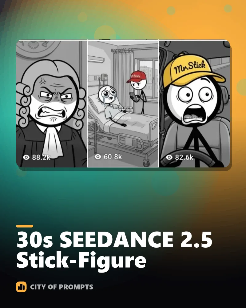Cover image for 30s SEEDANCE 2.5 Stick-Figure