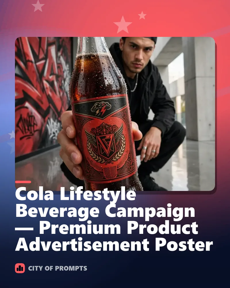 Cover image for Cola Lifestyle Beverage Campaign — Premium Product Advertisement Poster