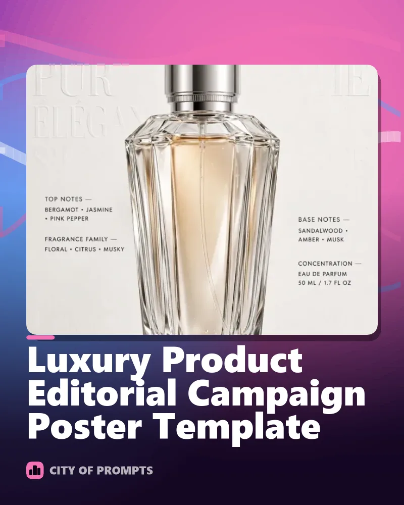 Cover image for Luxury Product Editorial Campaign Poster Template