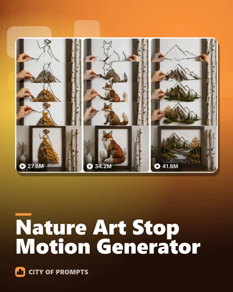 Cover image for Nature Art Stop Motion Generator