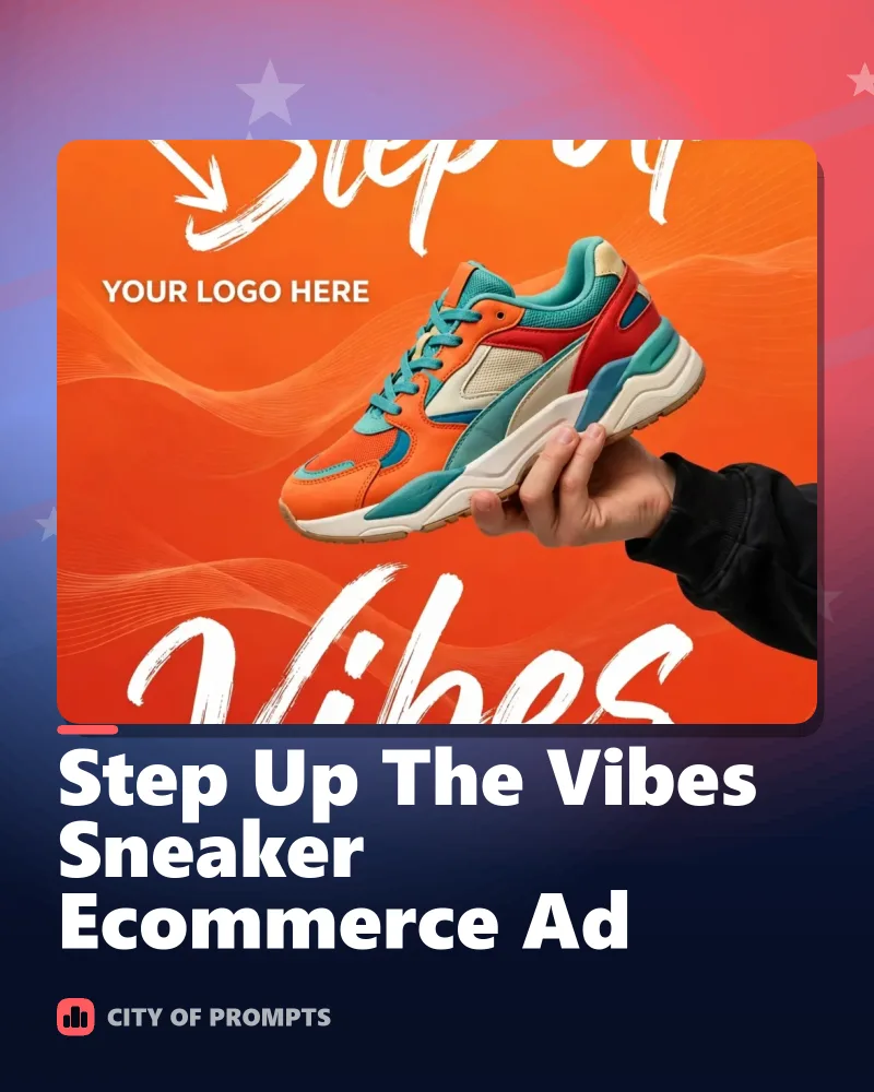 Cover image for Step Up The Vibes Sneaker Ecommerce Ad