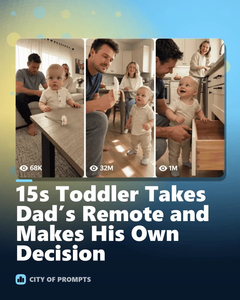 Cover image for 15s Toddler Takes Dad’s Remote and Makes His Own Decision 😂