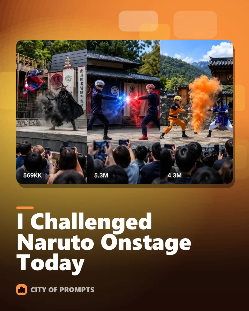 Cover image for I Challenged Naruto Onstage Today