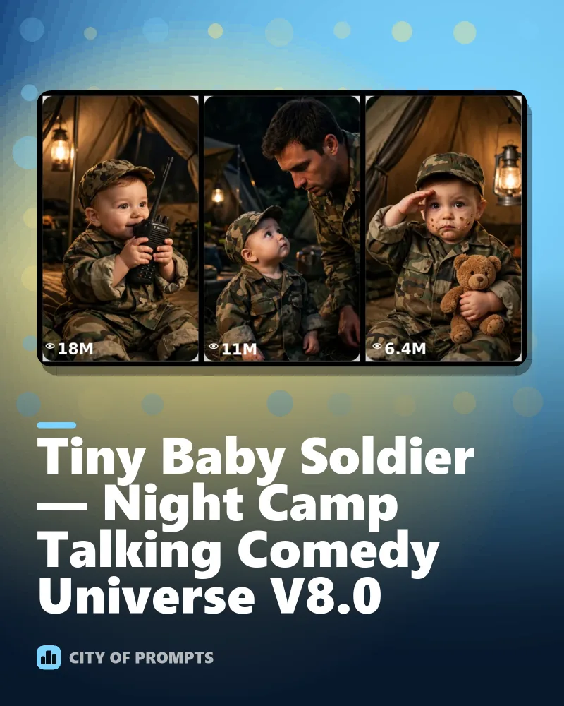 Cover image for Tiny Baby Soldier — Night Camp Talking Comedy Universe V8.0