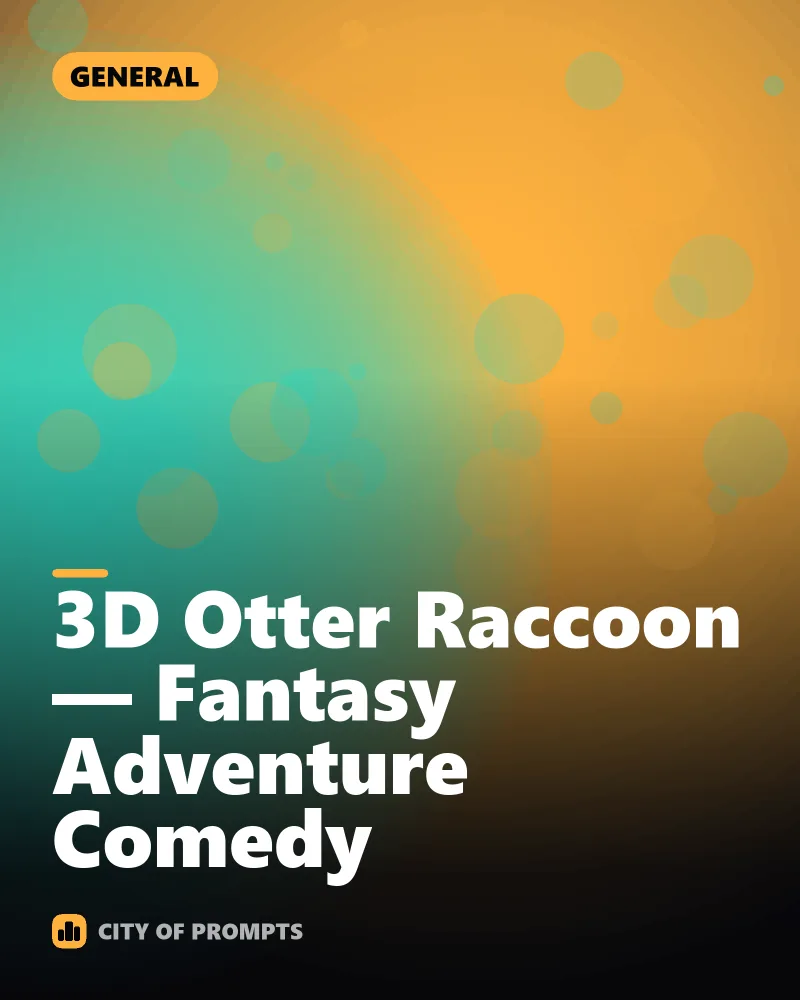 Cover image for 3D Otter Raccoon — Fantasy Adventure Comedy