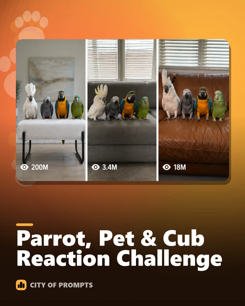 Cover image for Parrot, Pet & Cub Reaction Challenge