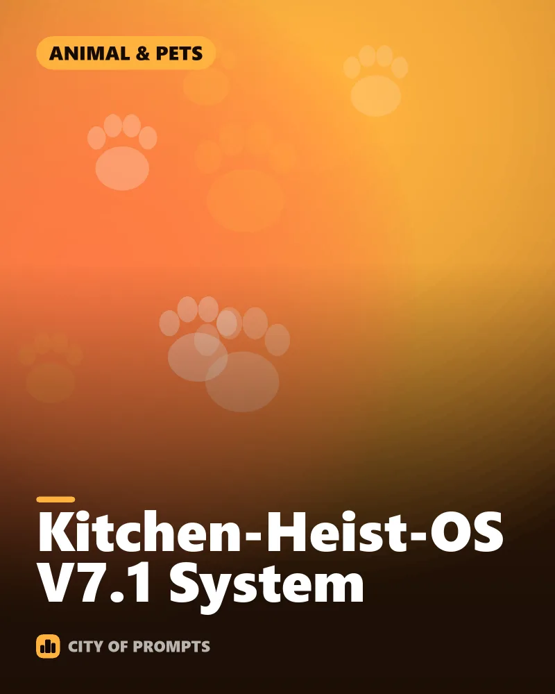 Cover image for Kitchen-Heist-OS V7.1 System