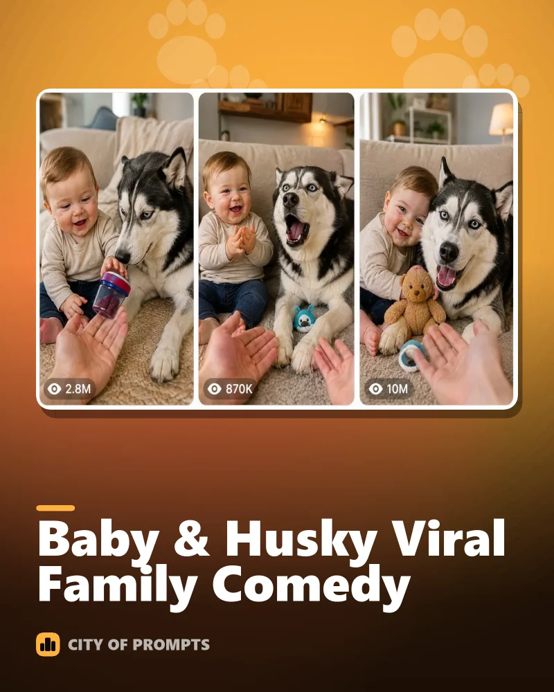 Cover image for Baby & Husky Viral Family Comedy