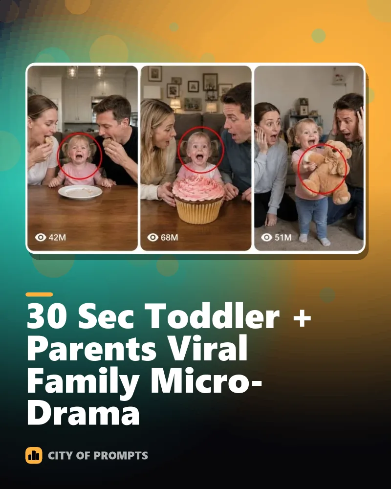 Cover image for 30 Sec Toddler + Parents Viral Family Micro-Drama