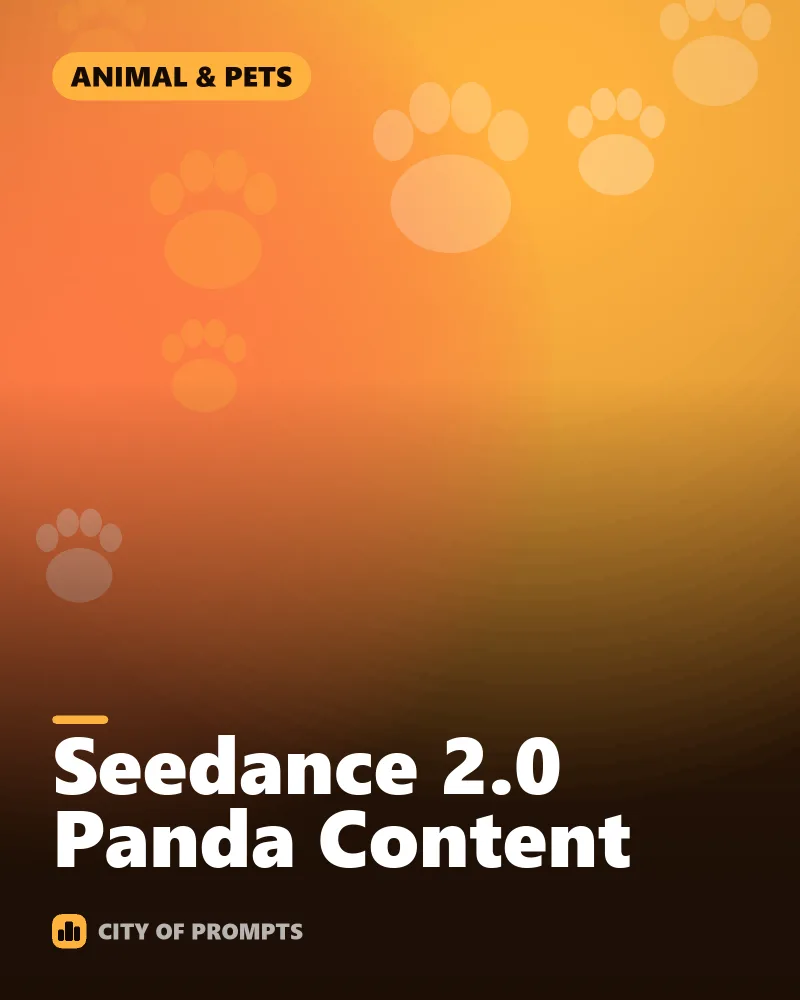 Cover image for Seedance 2.0 Panda Content