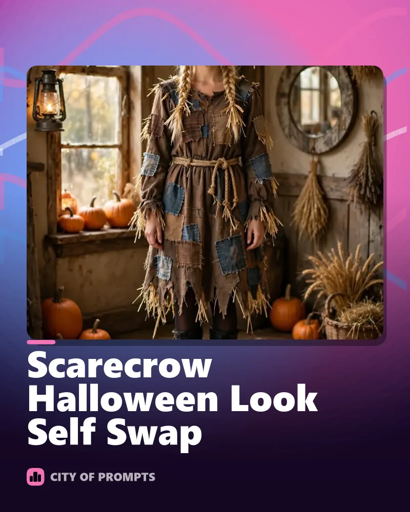 Cover image for Scarecrow Halloween Look Self Swap