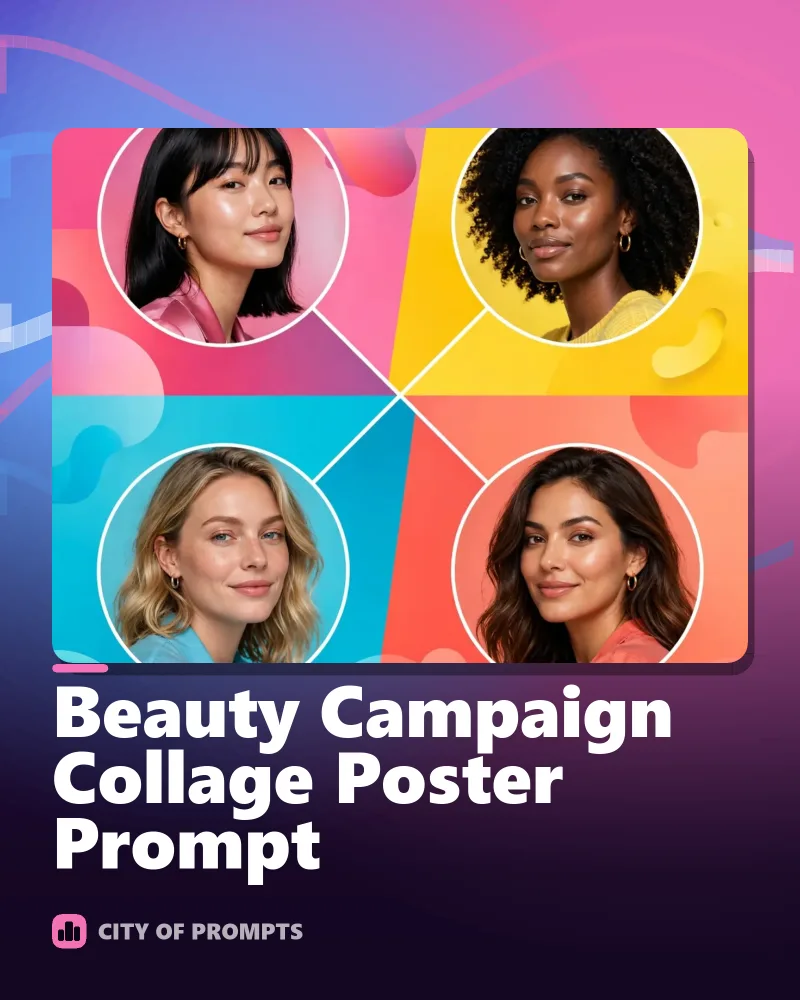 Cover image for Beauty Campaign Collage Poster Prompt