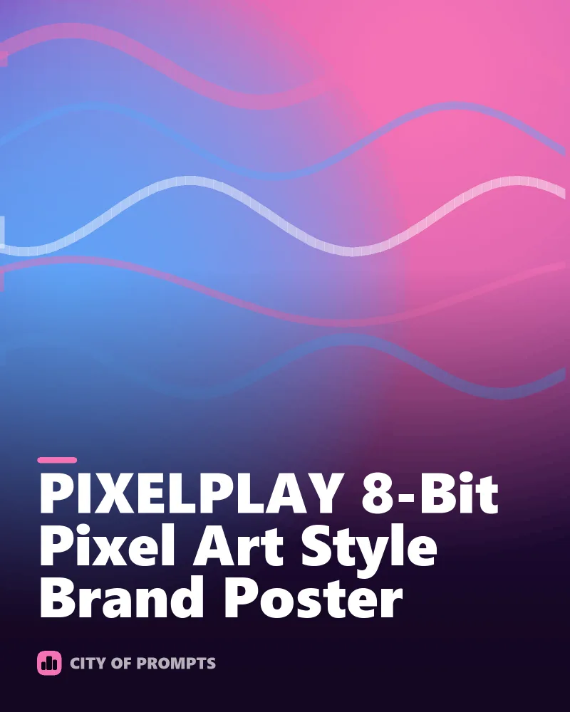 Cover image for PIXELPLAY 8-Bit Pixel Art Style Brand Poster