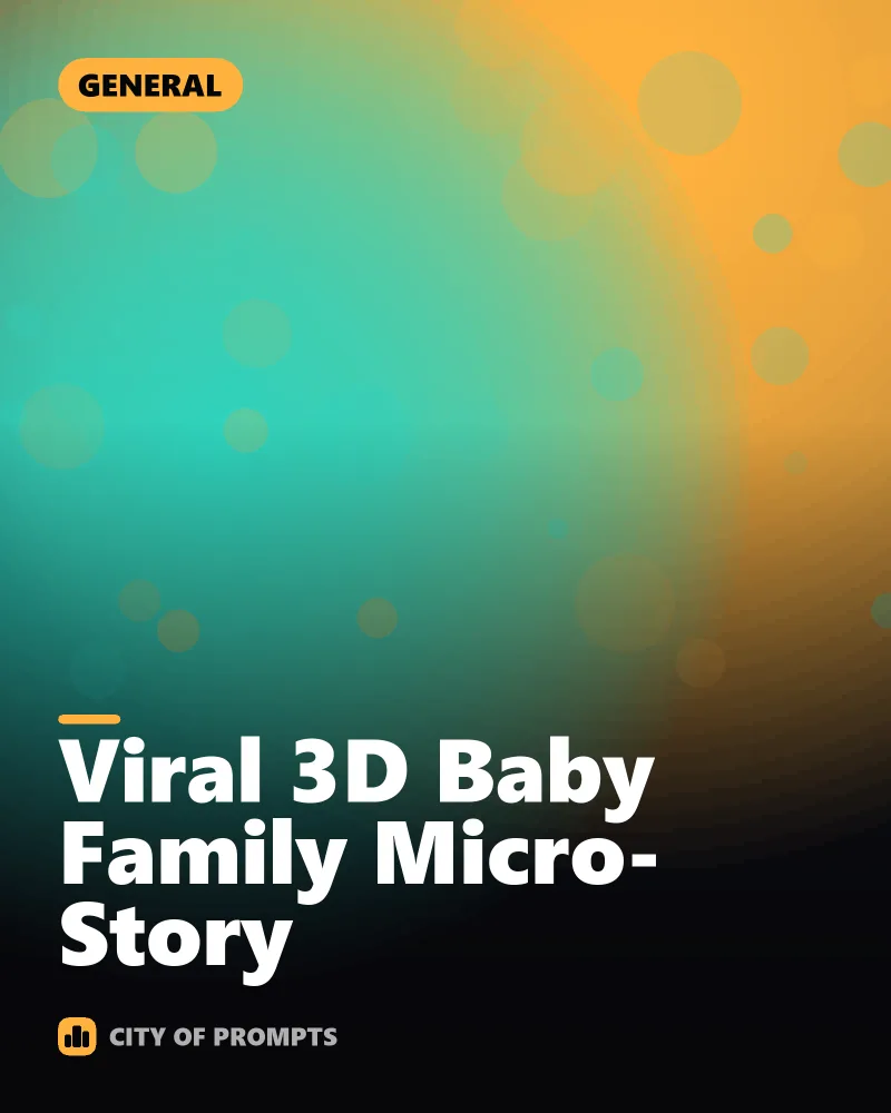 Cover image for Viral 3D Baby Family Micro-Story