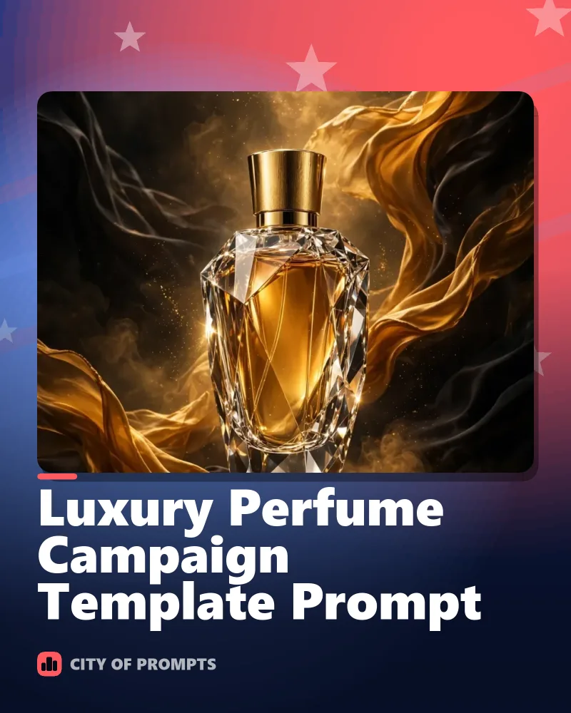 Cover image for Luxury Perfume Campaign Template Prompt