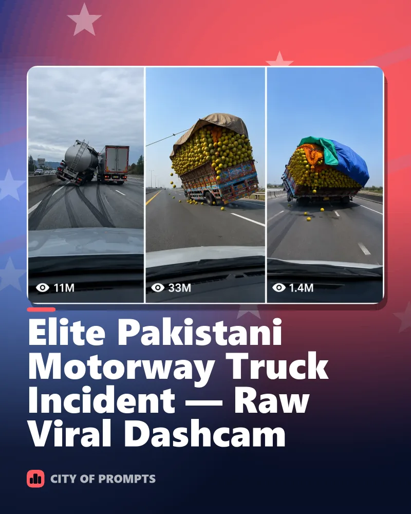 Cover image for Elite Pakistani Motorway Truck Incident — Raw Viral Dashcam