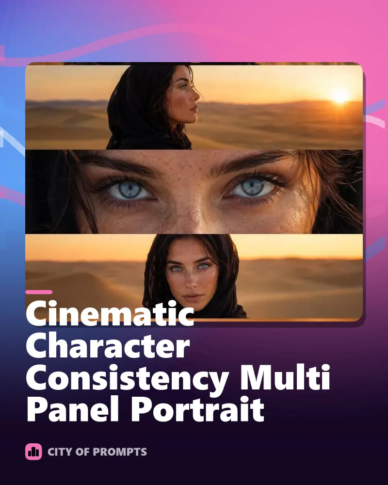 Cover image for Cinematic Character Consistency Multi Panel Portrait