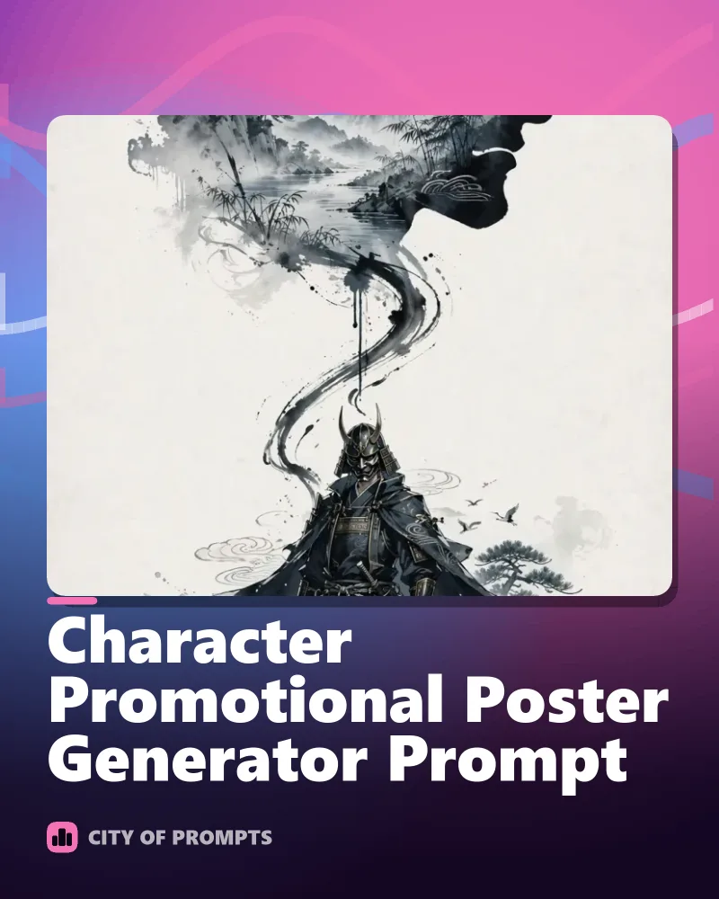 Cover image for Character Promotional Poster Generator Prompt