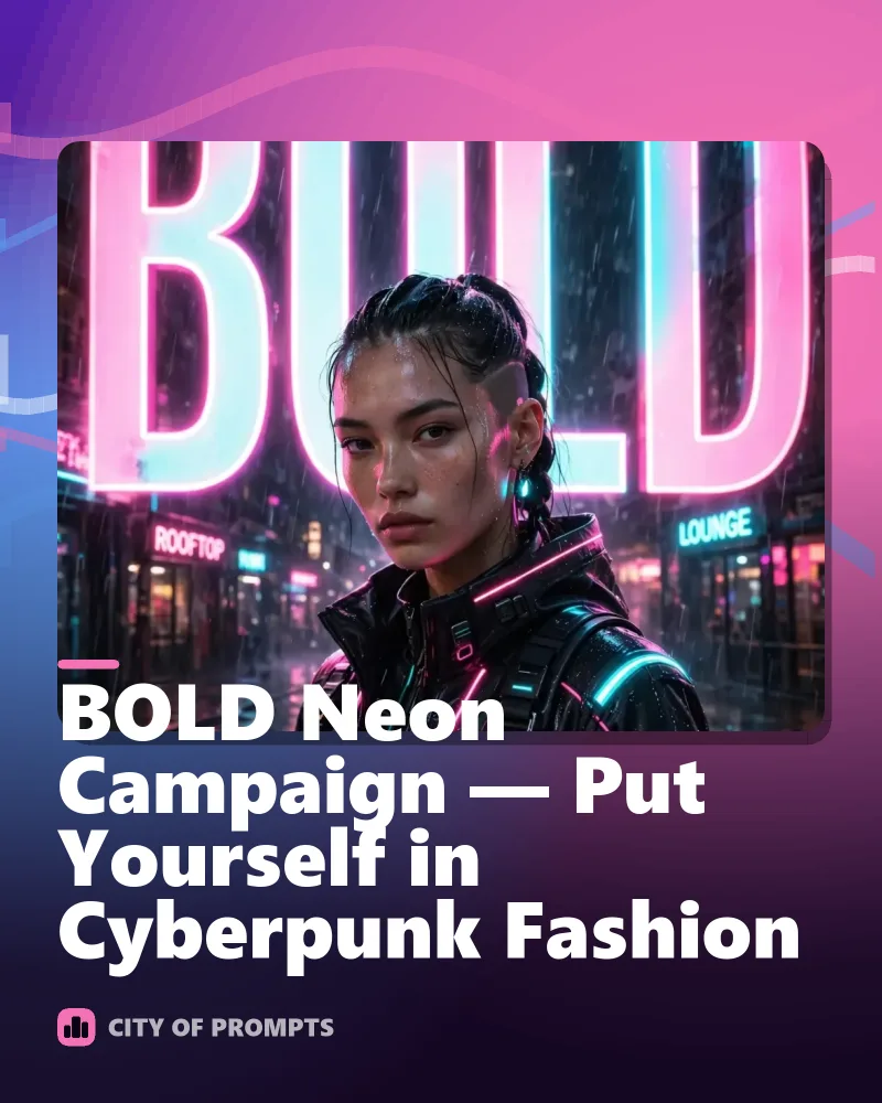 Cover image for BOLD Neon Campaign — Put Yourself in Cyberpunk Fashion