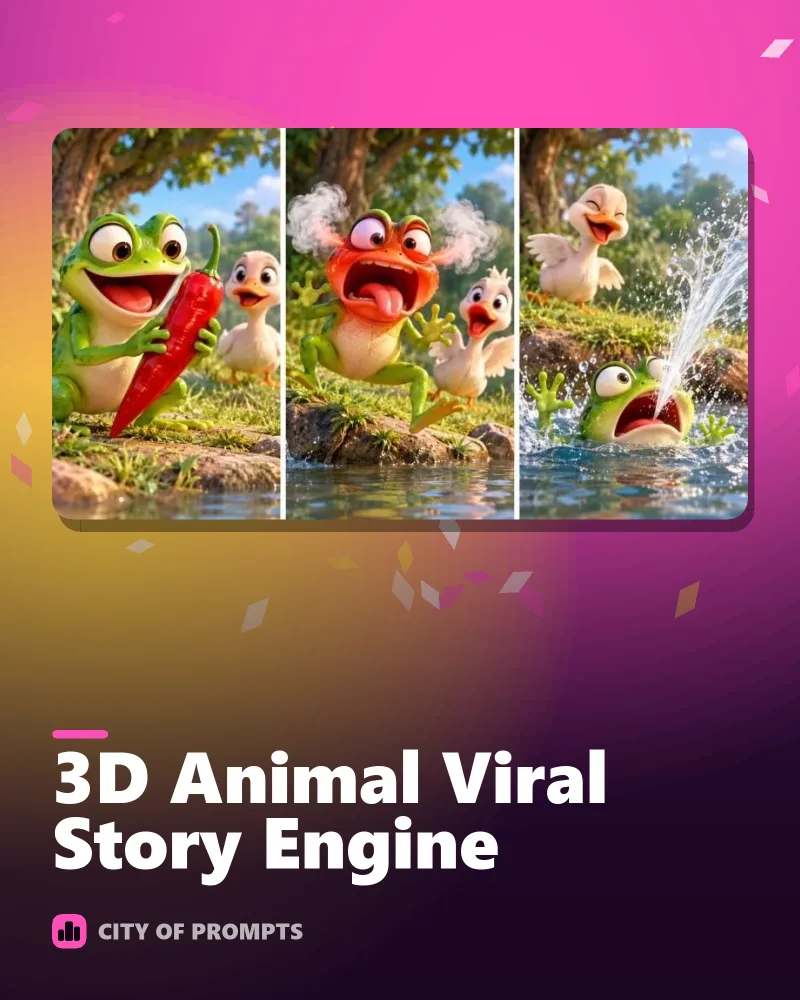 Cover image for 3D Animal Viral Story Engine