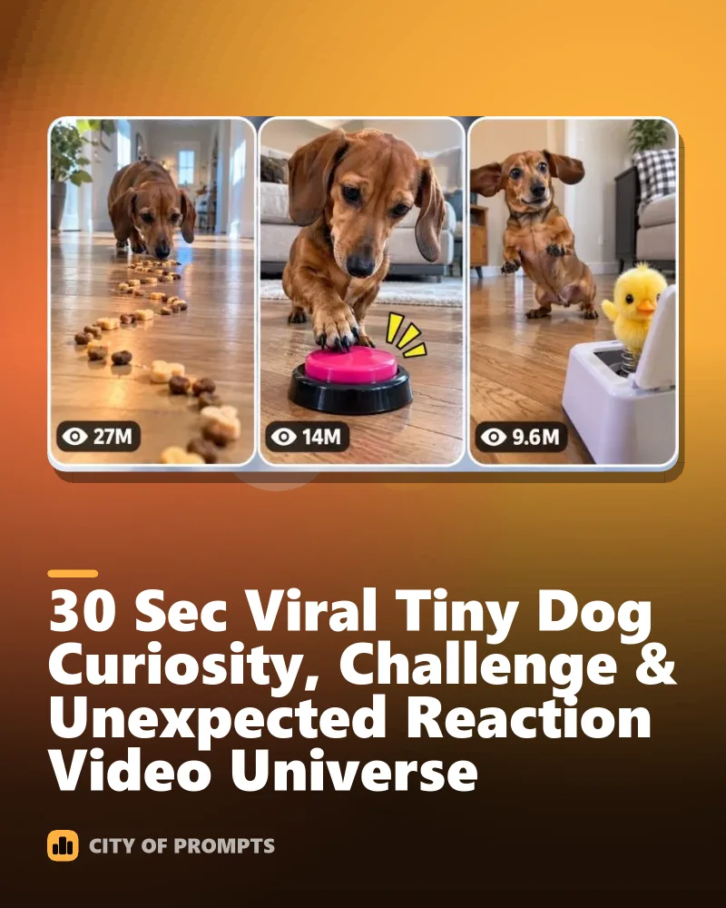 Cover image for 30 Sec Viral Tiny Dog Curiosity, Challenge & Unexpected Reaction Video Universe
