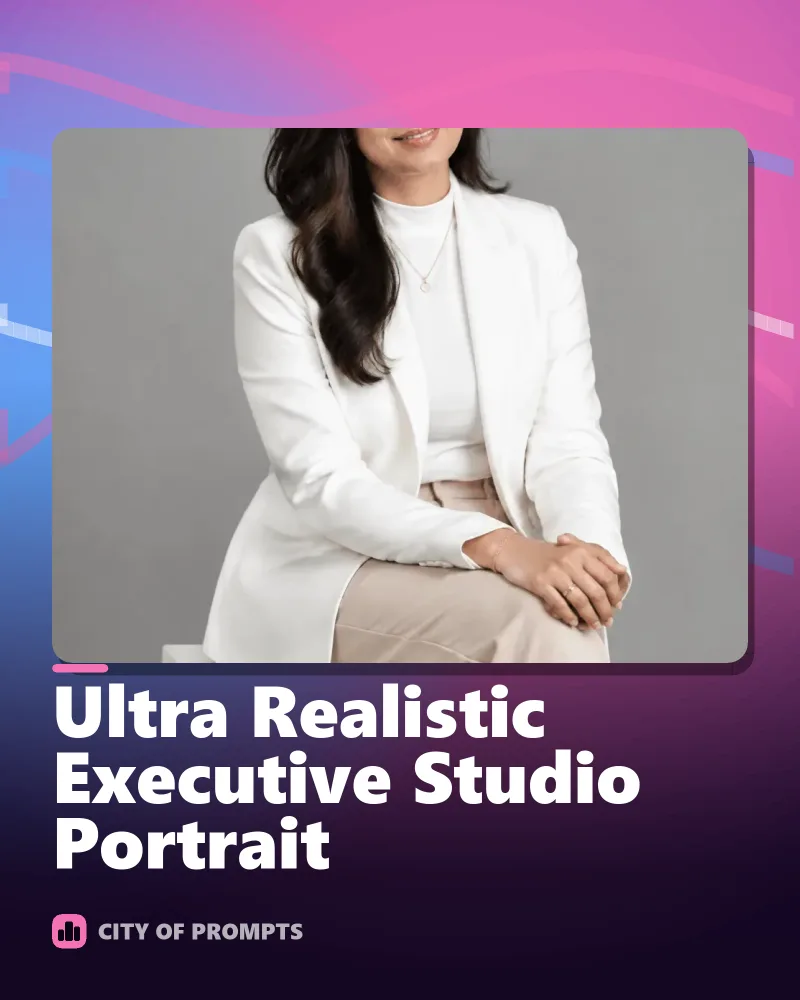 Cover image for Ultra Realistic Executive Studio Portrait