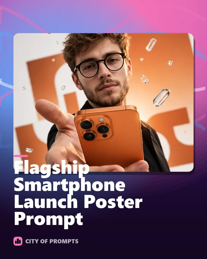 Cover image for Flagship Smartphone Launch Poster Prompt