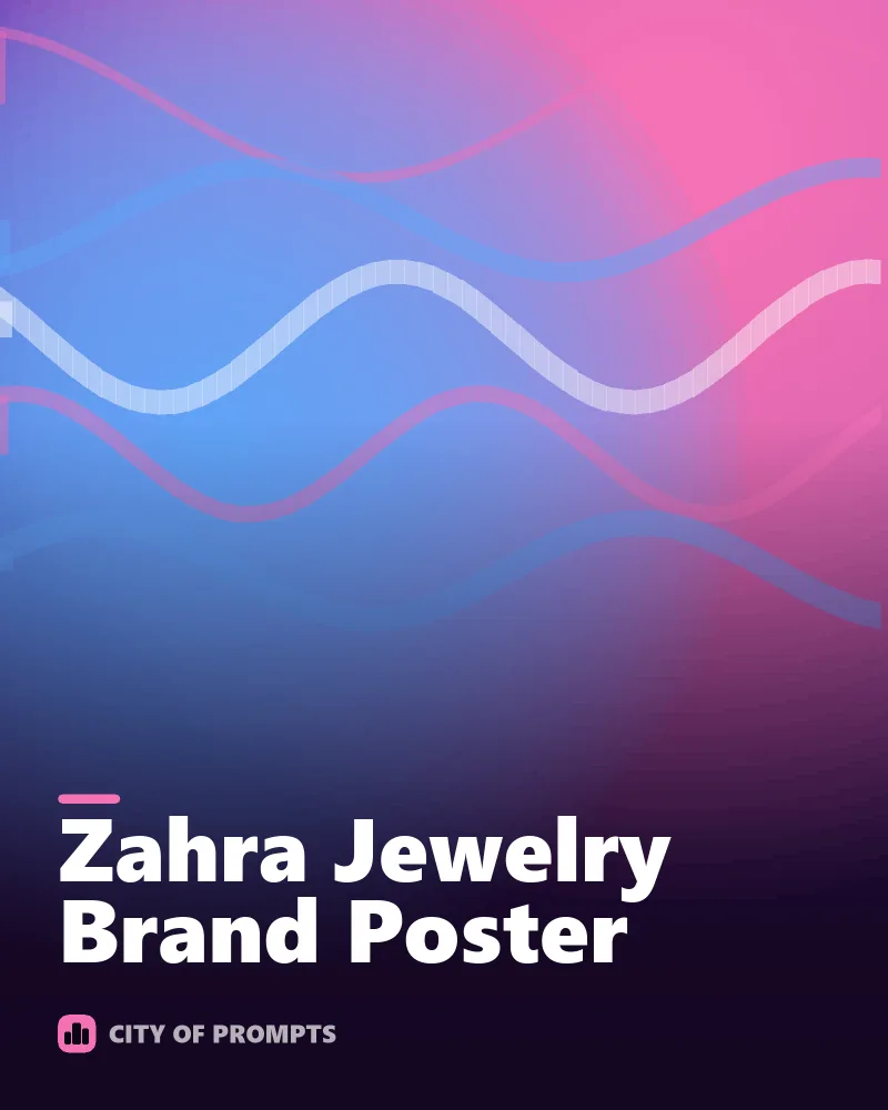 Cover image for Zahra Jewelry Brand Poster