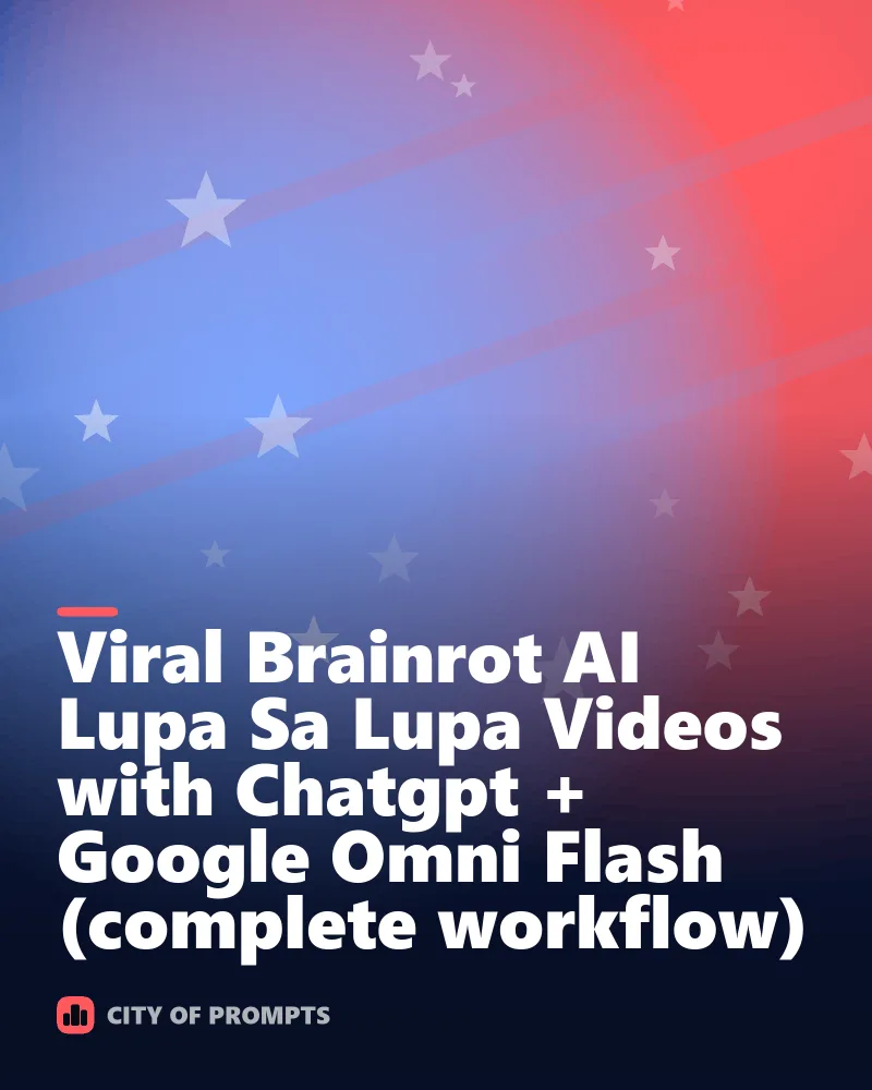 Cover image for Viral Brainrot AI Lupa Sa Lupa Videos with Chatgpt + Google Omni Flash (complete workflow)