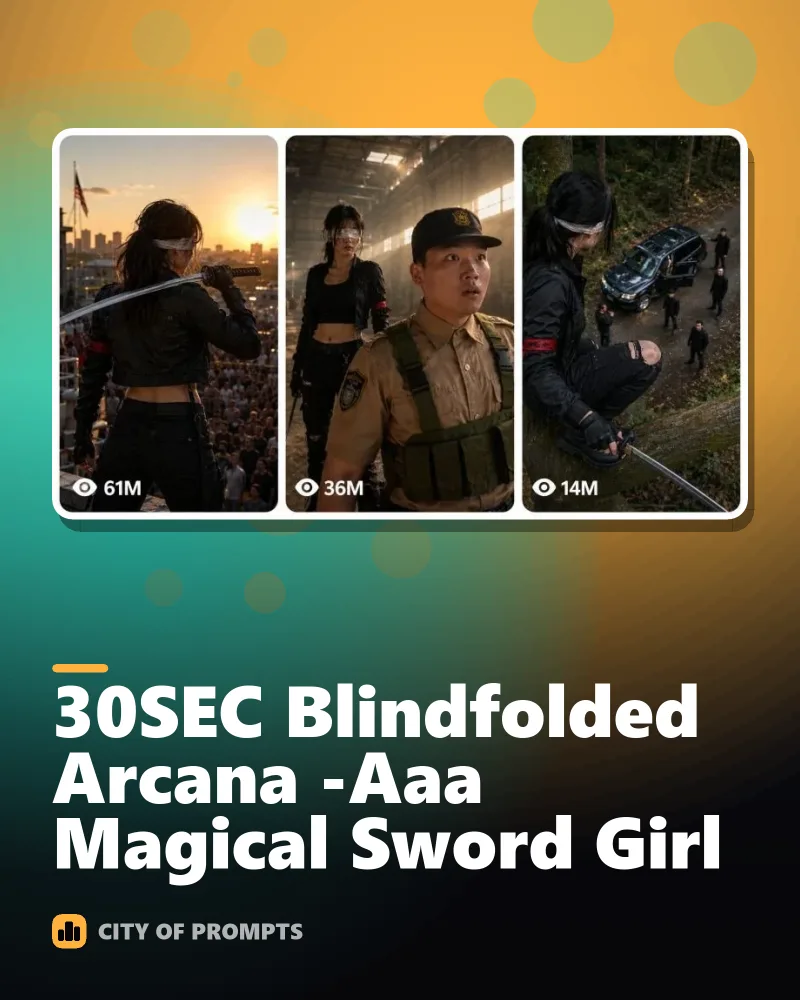 Cover image for 30SEC Blindfolded Arcana - Aaa Magical Sword Girl