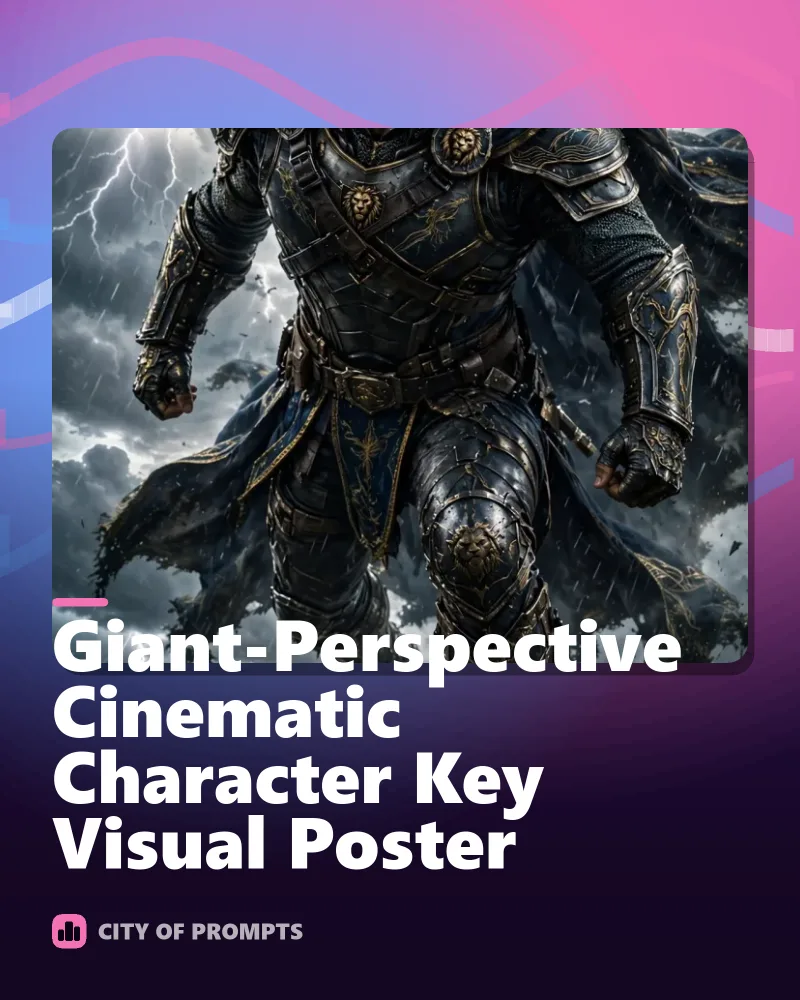 Cover image for Giant-Perspective Cinematic Character Key Visual Poster
