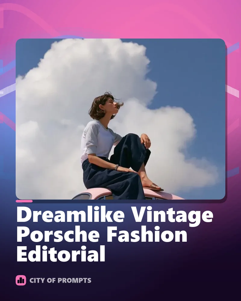 Cover image for Dreamlike Vintage Porsche Fashion Editorial