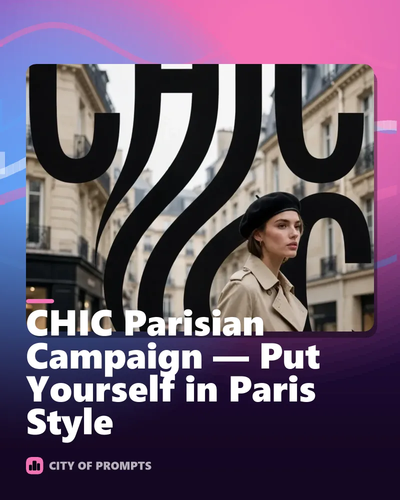 Cover image for CHIC Parisian Campaign — Put Yourself in Paris Style