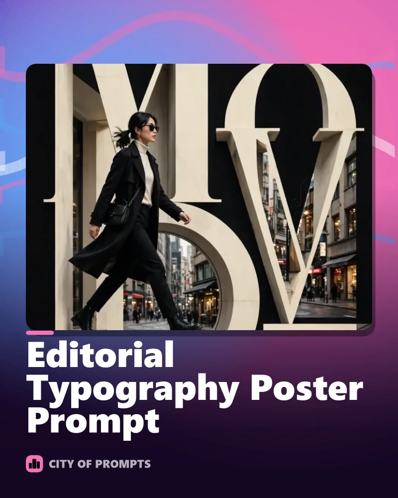 Cover image for Editorial Typography Poster Prompt