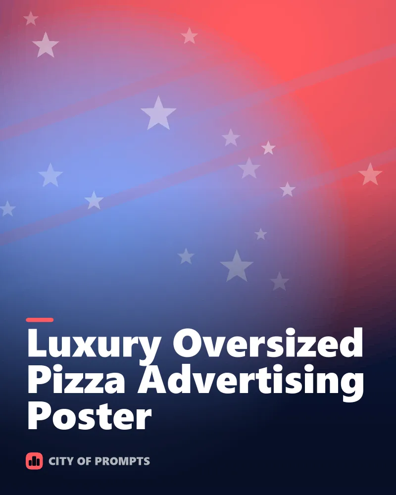 Cover image for Luxury Oversized Pizza Advertising Poster