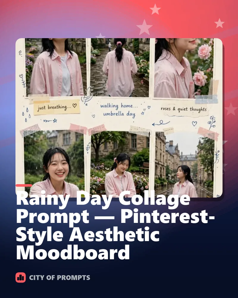 Cover image for Rainy Day Collage Prompt — Pinterest-Style Aesthetic Moodboard
