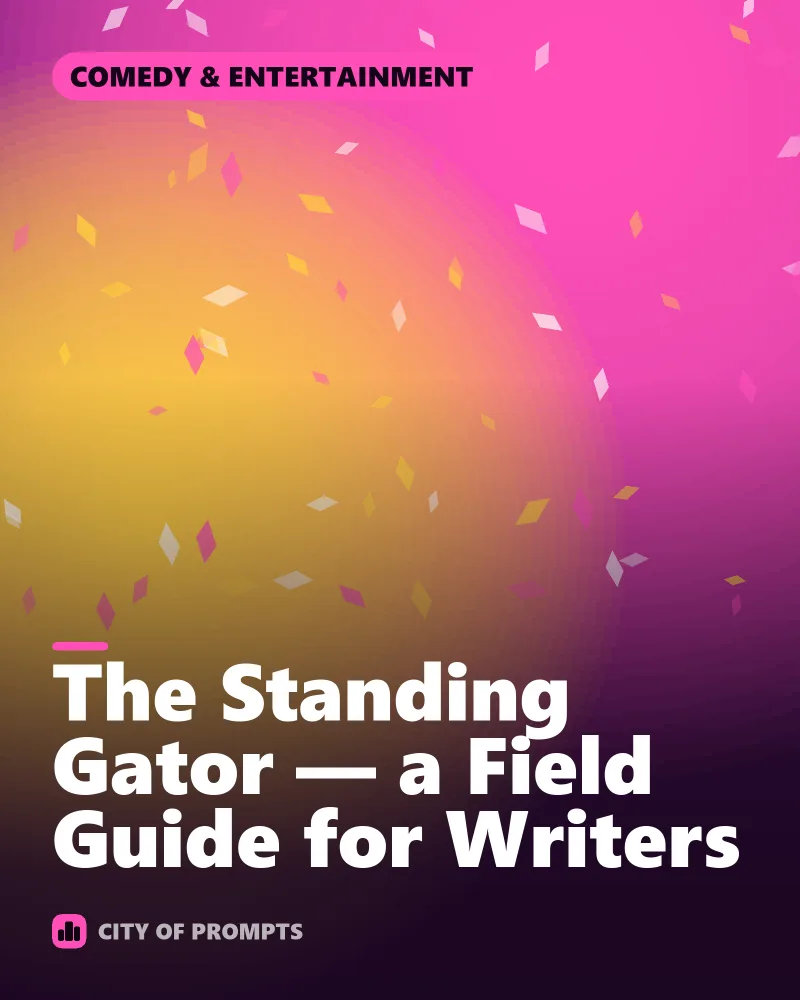 Cover image for The Standing Gator — a Field Guide for Writers