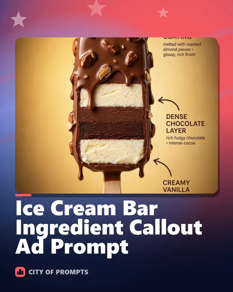 Cover image for Ice Cream Bar Ingredient Callout Ad Prompt
