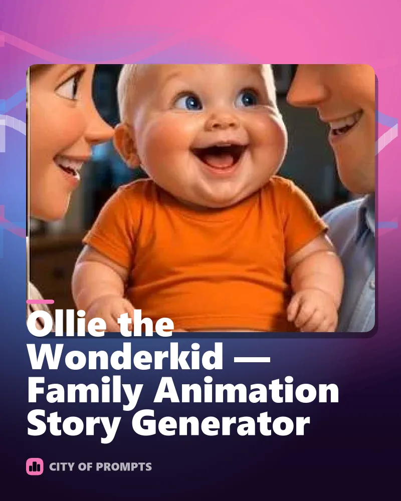 Cover image for Ollie the Wonderkid — Family Animation Story Generator